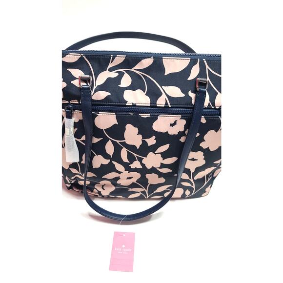 Kate Spade Jae Garden vine weekender tote bag and baby diaper bag matching set - Picture 12 of 16